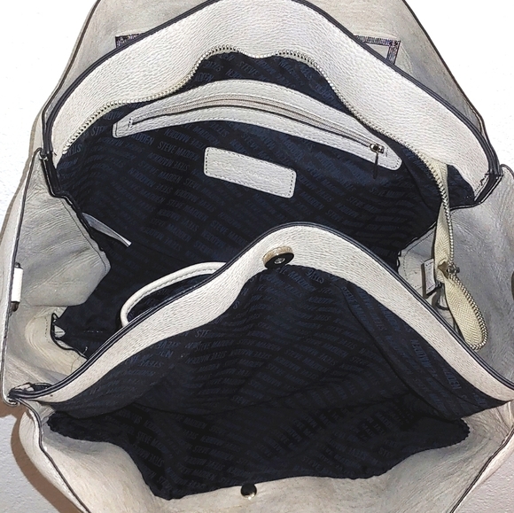 NWOT STEVE MADDEN PURSE * MULTI-POCKET LARGE SATCHEL/TOTE * EXCELLENT CONDITION - Picture 6 of 14